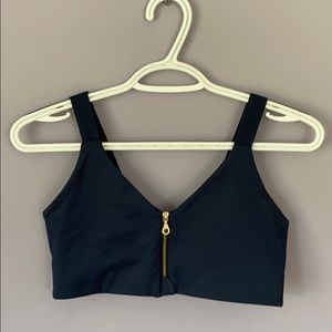 Navy Girlfriend Collective sports bra